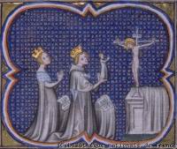 Louis VII et sa femme